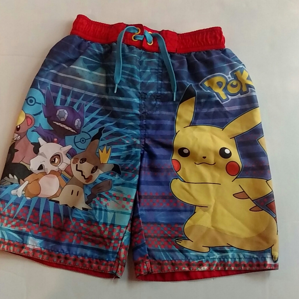 Pokemon swim shorts.